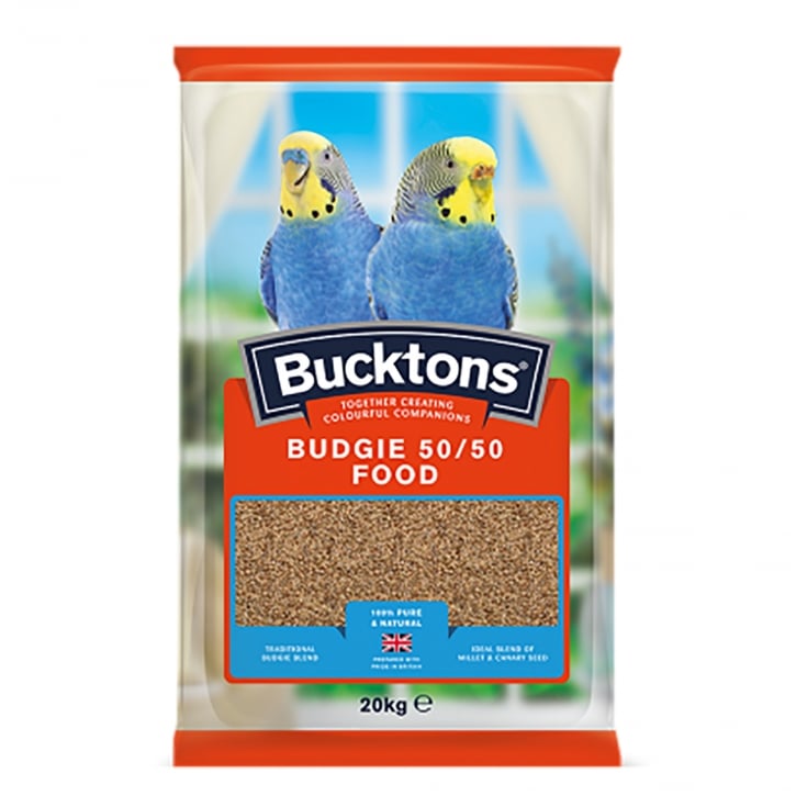 Bucktons 50/50 Budgie 20kg Bird Food
